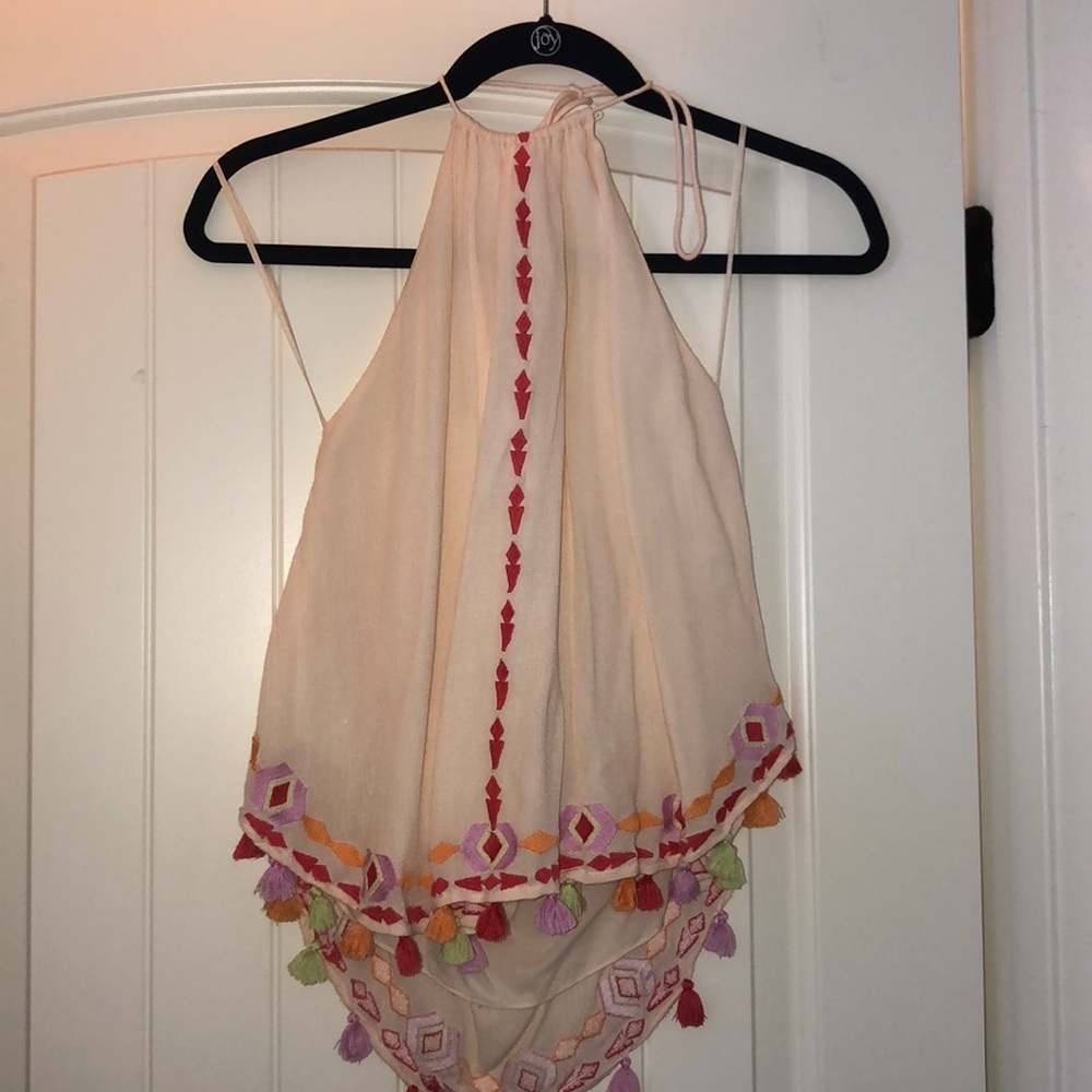 Low back festive halter